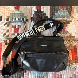 Givenchy Black Leather Crossbody (Small Pandora)